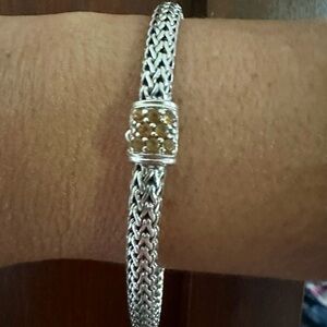 John Hardy Icon Bracelet, Sterling Silver, Pavé, 6.5MM